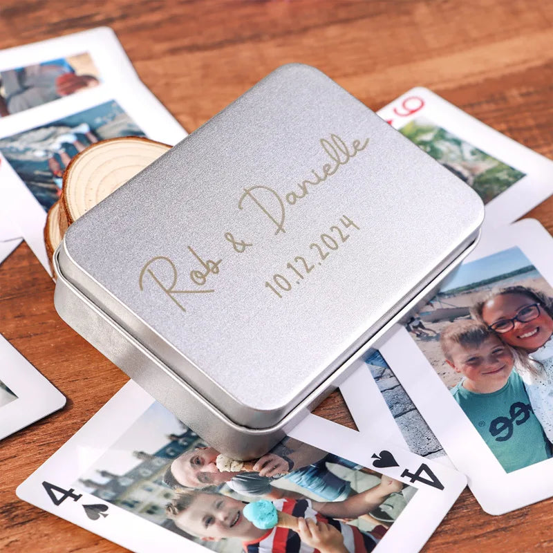 Custom Photo Playing Cards Personalized Pet Dog Cat Picture Poker Deck Anniversary Wedding Couple Family Friends Memorial Gift