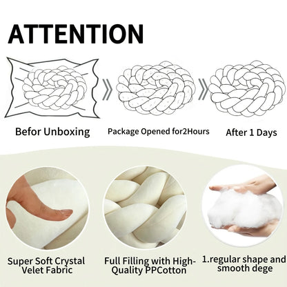 1pc Handwoven Geometric Quilt-Stitched Floor Cushion Bedside Pillow Minimalist Hand-Tied Suitable for Living Room Office Car Bed
