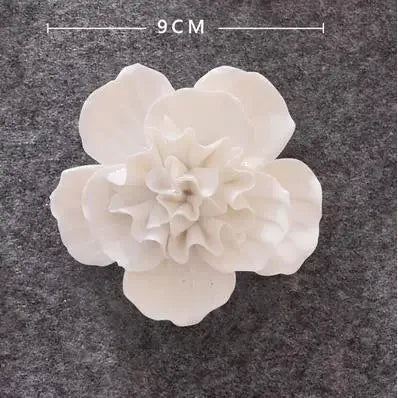 1pcs Home Decoration Living culture ceramic flower 3D wall decoration handicraft living room bedroom wall TV hanging behind wall