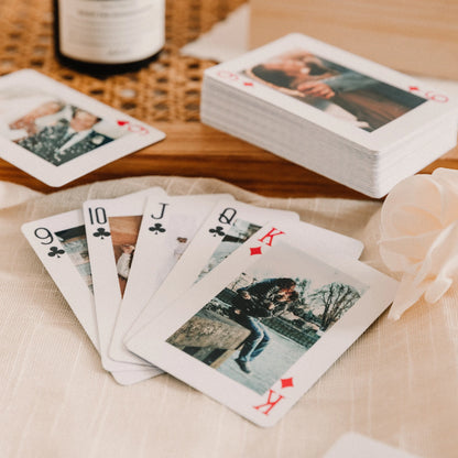 Custom Photo Playing Cards Personalized Pet Dog Cat Picture Poker Deck Anniversary Wedding Couple Family Friends Memorial Gift