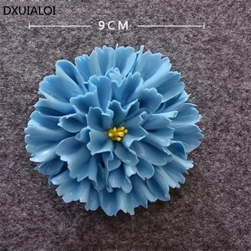 1pcs Home Decoration Living culture ceramic flower 3D wall decoration handicraft living room bedroom wall TV hanging behind wall
