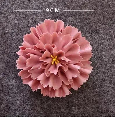 1pcs Home Decoration Living culture ceramic flower 3D wall decoration handicraft living room bedroom wall TV hanging behind wall