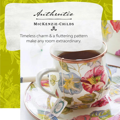 French Retro Enamel Water Cup Flower Enamel Mug Painted Coffee Cup Breakfast Cup 550ML Tea Cup Vase Home Decoration Craft Gift