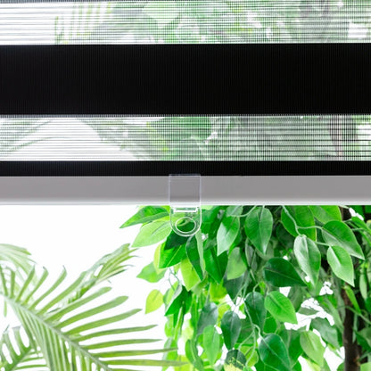 Cordless Zebra Blinds for Windows Shade Spring Shutter Day and Night Roller Blinds Window Custom Curtains for Living Room