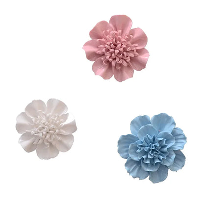 1pcs Home Decoration Living culture ceramic flower 3D wall decoration handicraft living room bedroom wall TV hanging behind wall