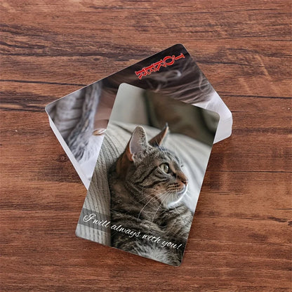 Custom Photo Playing Cards Personalized Pet Dog Cat Picture Poker Deck Anniversary Wedding Couple Family Friends Memorial Gift
