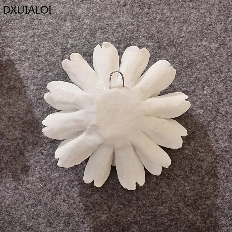1pcs Home Decoration Living culture ceramic flower 3D wall decoration handicraft living room bedroom wall TV hanging behind wall