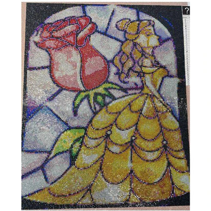 WYZDP 100% Fairy Dust Diamond Painting Landscape Square Diamond embroidery Flower Wall Art Stitch Diamond Art Full Crystal Decor