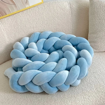 1pc Handwoven Geometric Quilt-Stitched Floor Cushion Bedside Pillow Minimalist Hand-Tied Suitable for Living Room Office Car Bed
