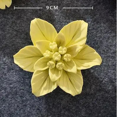 1pcs Home Decoration Living culture ceramic flower 3D wall decoration handicraft living room bedroom wall TV hanging behind wall