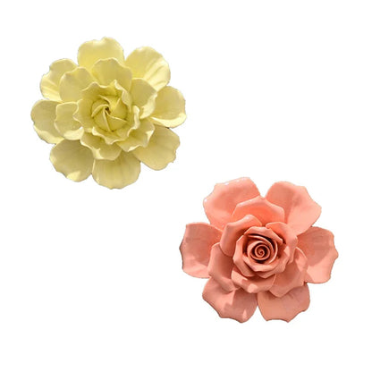 1pcs Home Decoration Living culture ceramic flower 3D wall decoration handicraft living room bedroom wall TV hanging behind wall