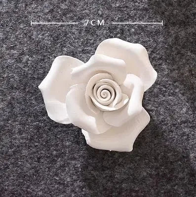 1pcs Home Decoration Living culture ceramic flower 3D wall decoration handicraft living room bedroom wall TV hanging behind wall