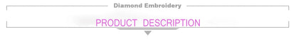 WYZDP 100% Fairy Dust Diamond Painting Landscape Square Diamond embroidery Flower Wall Art Stitch Diamond Art Full Crystal Decor