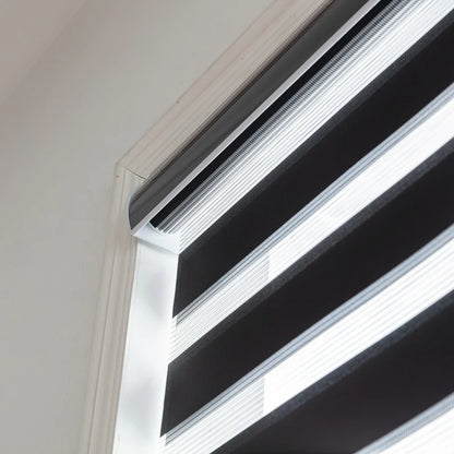 Cordless Zebra Blinds for Windows Shade Spring Shutter Day and Night Roller Blinds Window Custom Curtains for Living Room