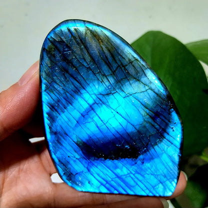 Small  Natural Stone Blue Labradorite Crystal Freeform Witchcraft Meditation Energy Feng Shui Crystal Room Decor