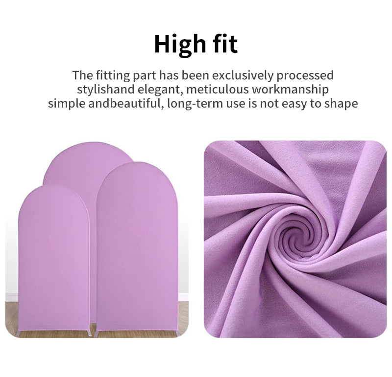 Pink Kpop Demon Hunters Arch Backdrop Cover Spandex Fabric for Girl Birthday Party Photo Booth Studio Decoration Supplies