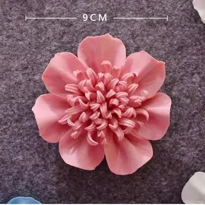 1pcs Home Decoration Living culture ceramic flower 3D wall decoration handicraft living room bedroom wall TV hanging behind wall