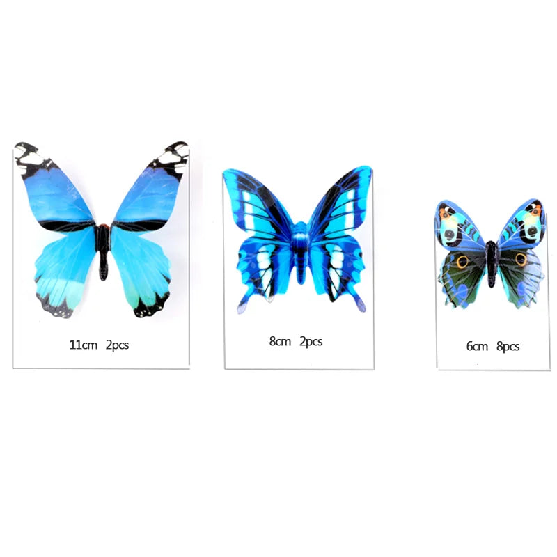 3D Luminous Butterfly Creative Wall Sticker for Home Decorations DIY Gift
