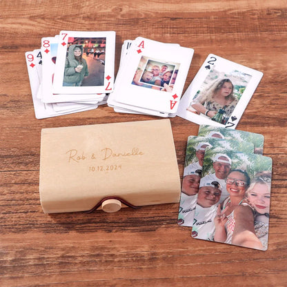 Custom Photo Playing Cards Personalized Pet Dog Cat Picture Poker Deck Anniversary Wedding Couple Family Friends Memorial Gift