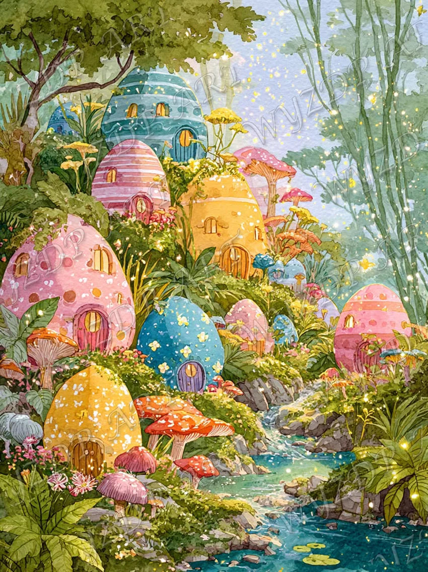 WYZDP 100% Fairy Dust Diamond Painting Landscape Square Diamond embroidery Flower Wall Art Stitch Diamond Art Full Crystal Decor