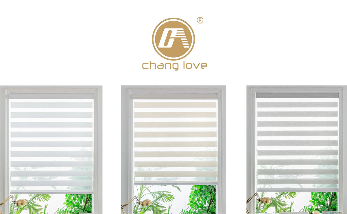 Cordless Zebra Blinds for Windows Shade Spring Shutter Day and Night Roller Blinds Window Custom Curtains for Living Room