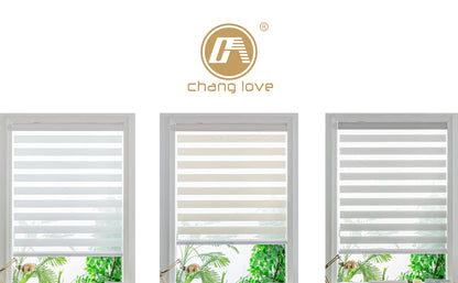 Cordless Zebra Blinds for Windows Shade Spring Shutter Day and Night Roller Blinds Window Custom Curtains for Living Room