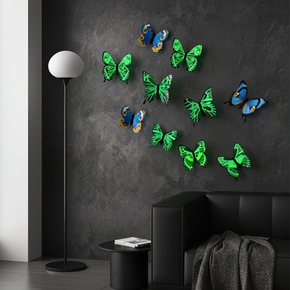 3D Luminous Butterfly Creative Wall Sticker for Home Decorations DIY Gift